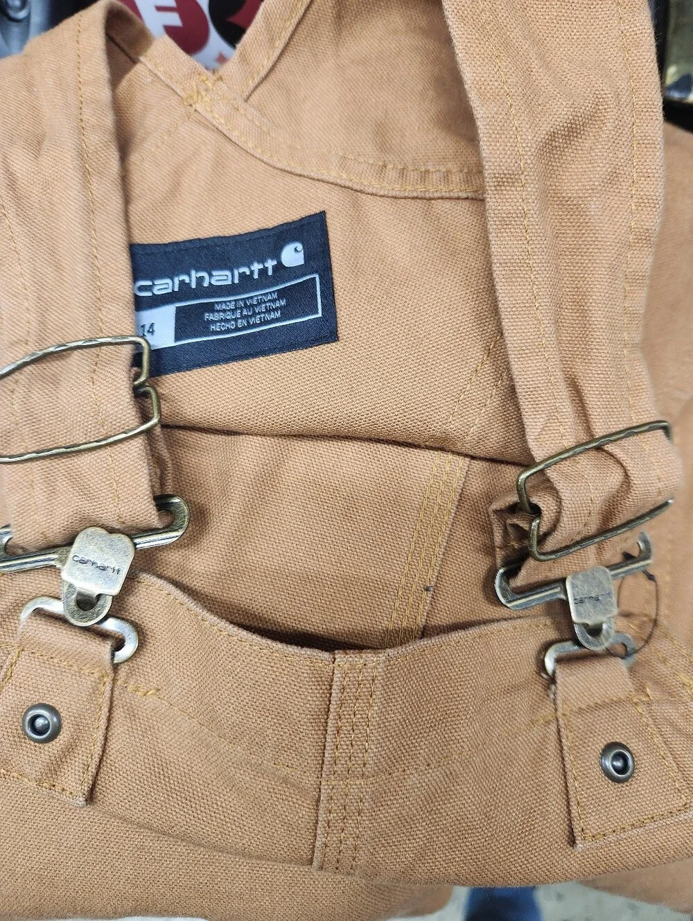 Youth Carhartt Insulated Overalls - Picture 9 of 9